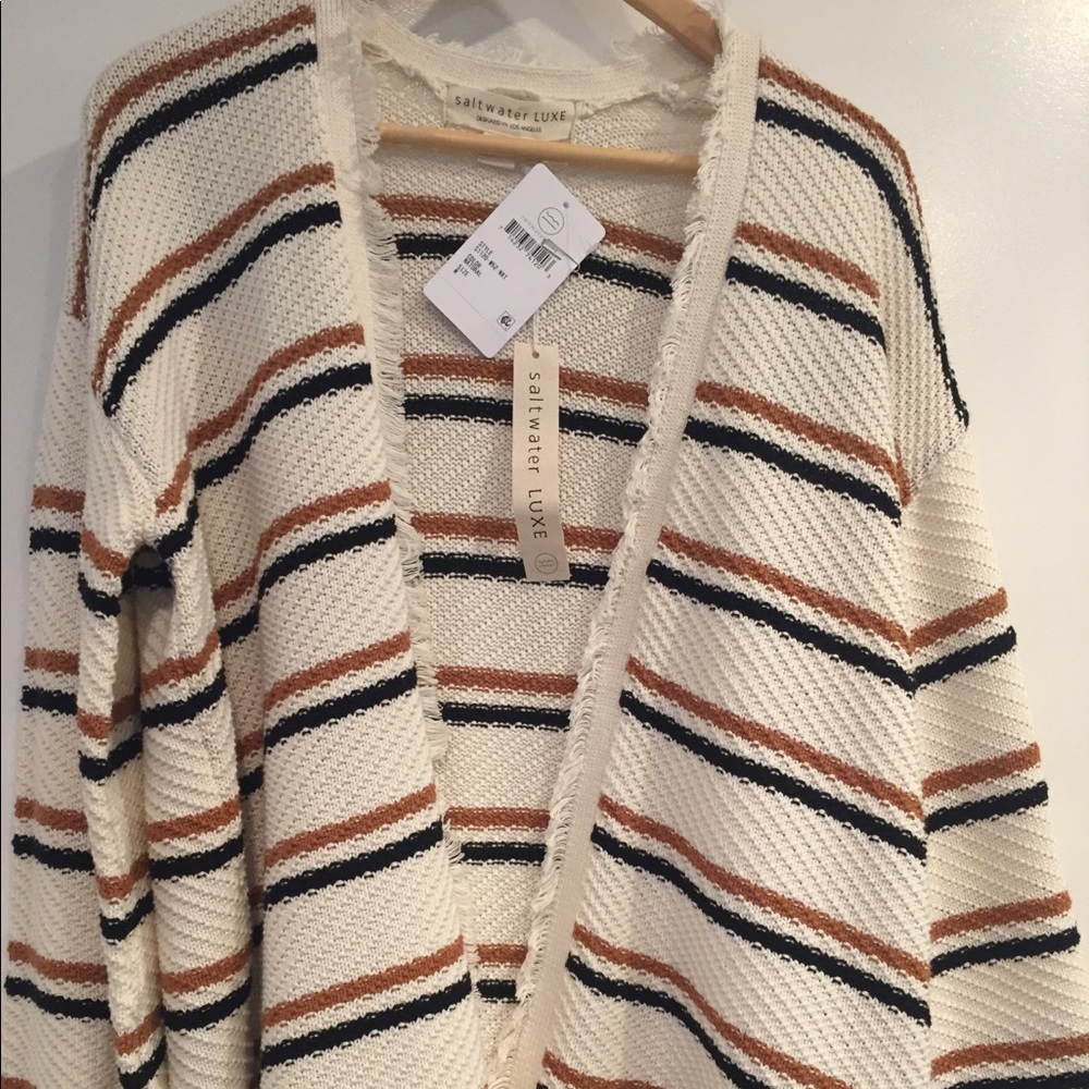 Saltwater Luxe trendy stylish women’s sweater sz M